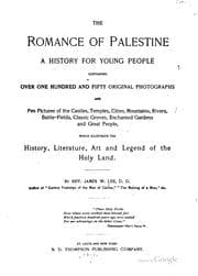 Tapa de The romance of Palestine