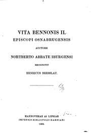 Tapa de Vita Bennonis II, episcopi Osnabrugensis
