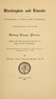 Tapa de Washington and Lincoln