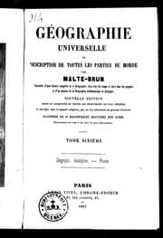 Tapa de Géographie universelle ou Description de toutes les parties du monde