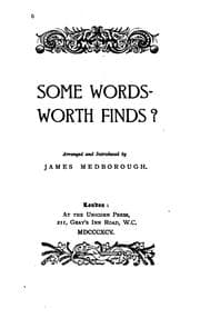 Tapa de Some Wordsworth Finds?