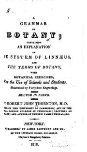 Tapa de A grammar of botany
