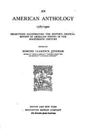 Tapa de American Anthology 1787-1900: Selections, Illustrating the Editor's Critical Review of American ..