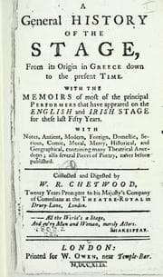 Tapa de A general history of the stage, from its origin in Greece down to the present time