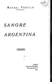 Tapa de Sangre argentina