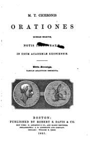 Tapa de M.T. Ciceronis orationes: quædam selectæ, notis illustratæ : in usum ..