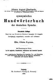 Tapa de Johann August Eberhards...
