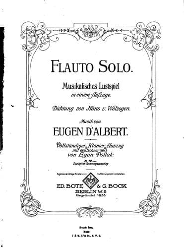 Tapa de Flauto Solo