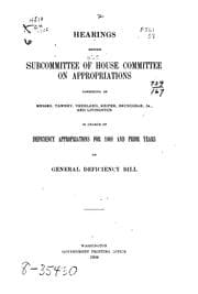 Tapa de Hearings Before Subcommittee of House Committee on Appropriations ... in Charge of District of ...