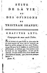 Tapa de La vie et les opinions de Tristram Shandy
