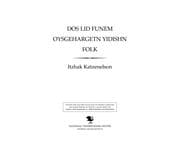 Tapa de Dos lid funem oysgehargeṭn Yidishn folḳ / Yitsḥaḳ Ḳatsenelson