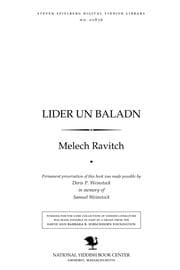 Tapa de Lider un baladn