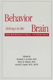Tapa de Behavior belongs in the brain
