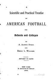 Tapa de A scientific and practical treatise on American football for schools and colleges