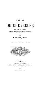 Tapa de Madame de Chevreuse: nouvelles études sur les femmes illustres et la société du XVIIe siécle