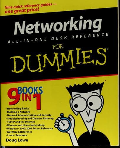 Tapa de Networking all-in-one desk reference for dummies