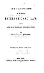 Tapa de Introduction to the study of international law, designed as an aid in teaching, and in historical studies
