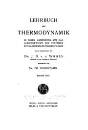 Tapa de Lehrbuch der Thermodynamik in ihrer Anwendung auf das Gleichgewicht von Systemen mit gasförmig ..