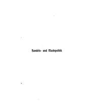 Tapa de Handels- und Machtpolitik: Reden und Aufsätze