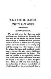 Tapa de What Social Classes Owe to Each Other