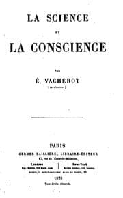 Tapa de La science et la conscience