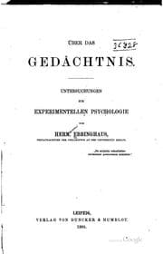 Tapa de Über das Gedächtnis: Untersuchungen zur experimentellen Psychologie
