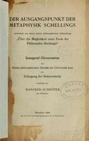 Tapa de Der Ausgangspunkt der Metaphysik Schellings Entwickelt aus seiner ersten philosophischen Abhandlung "Über die Möglichkeit einer Form der Philosophie Überhaupt"