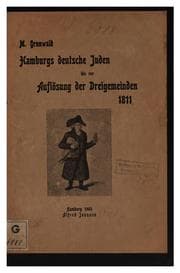 Tapa de Hamburgs deutsche Juden bis zur Auflösung der Dreigemeinden, 1811
