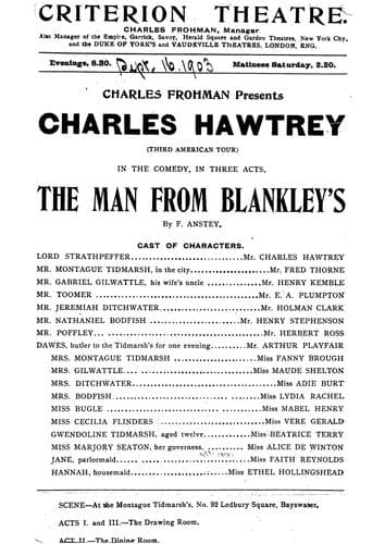 Tapa de The man from Blankley's