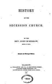 Tapa de History of the Secession Church