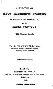 Tapa de A treatise on plane co-ordinate geometry