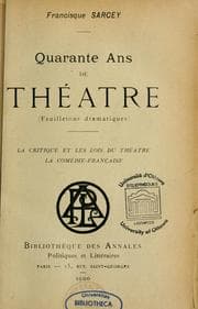 Tapa de Quarante ans de théâtre