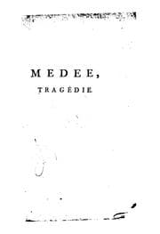 Tapa de Médée: tragédie en trois actes, en vers