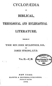Tapa de Cyclopaedia of Biblical, Theological, and Ecclesiastical Literature