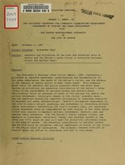Tapa de Unsolicited proposal to robert c. Embry, jr., the assistant secretary for community planning and development, department of housing and urban development from the Boston redevelopment authority of the city of Boston