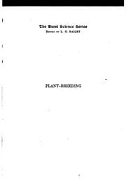 Tapa de Plant-breeding: Being Five Lectures Upon the Amelioration of Domestic Plants