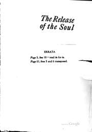 Tapa de The release of the soul