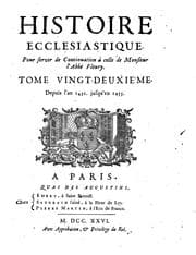 Tapa de Histoire ecclésiastique
