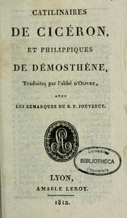 Tapa de Catilinaires de Ciceron