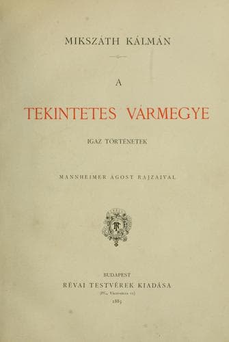 Tapa de A tekintetes vármegye