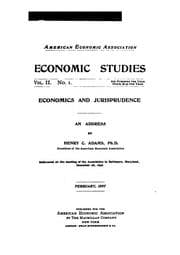 Tapa de Economics and jurisprudence