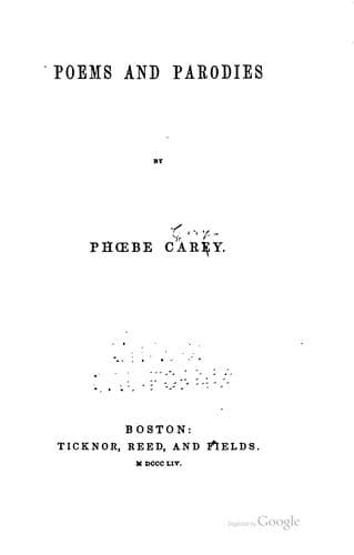 Tapa de Poems and parodies