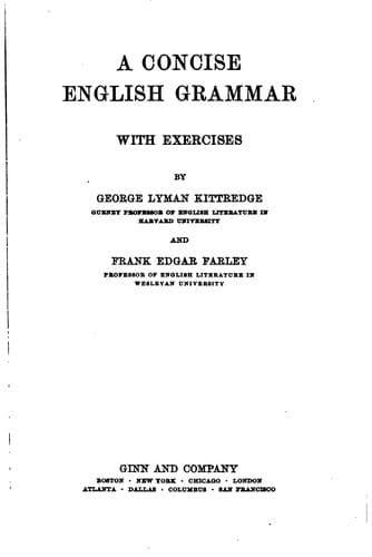 Tapa de A Concise English Grammar with Exercises