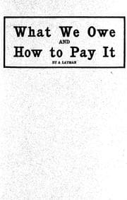 Tapa de What we owe and how to pay it