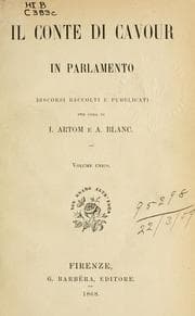 Tapa de Il Conte di Cavour in Parlamento