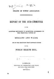 Tapa de Report of the Sub-Committee on the Answers Returned to Questions Addressed to the Principal ..