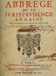 Tapa de Abbrégé de la jurisprudence romaine