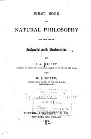 Tapa de First Book in Natural Philosophy for the Use of Schools and Academies