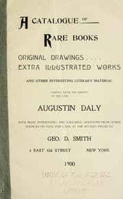 Tapa de Catalogue of rare books, originial drawings, extra illustrated works, and other interesting literary material ..