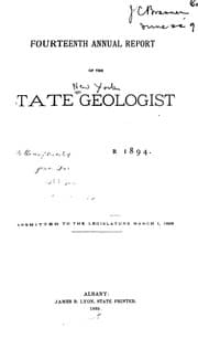 Tapa de Report of the State Geologist